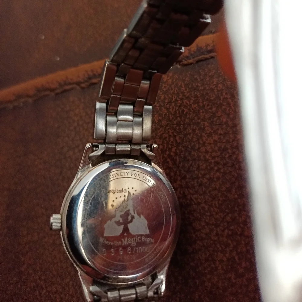 Disneyland where the magic begins Mickie Mouse two toned women's watch